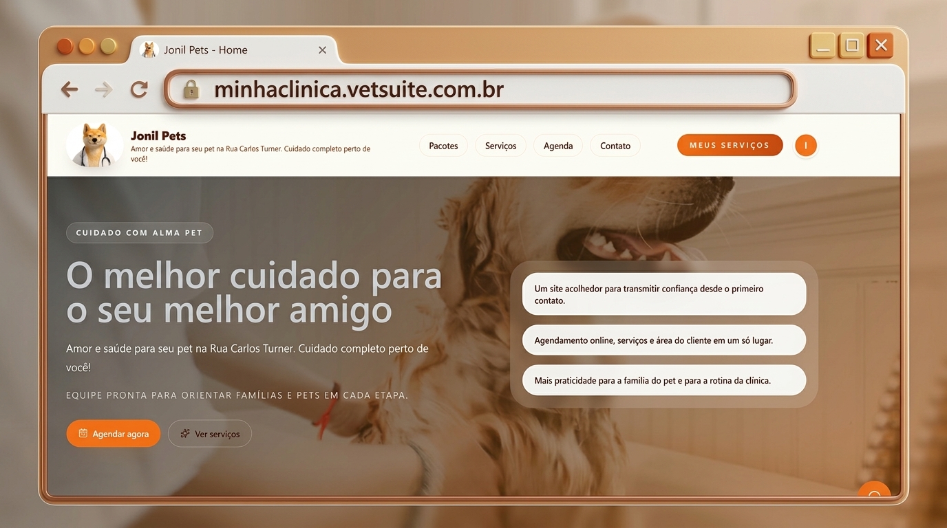 Barra de endereço VetSuite