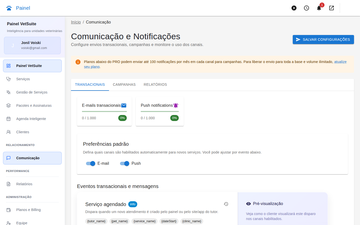 Módulo de comunicação